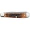 Case Cutlery Knife, Amber Bone Ss Trapper 00164 - alternate 4